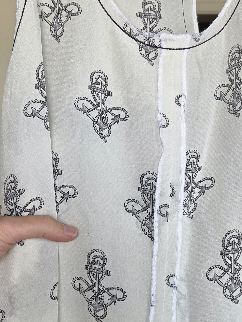 Dolce & Gabbana Nautical-Print Silk Racerback Tank - Picture 5 of 12